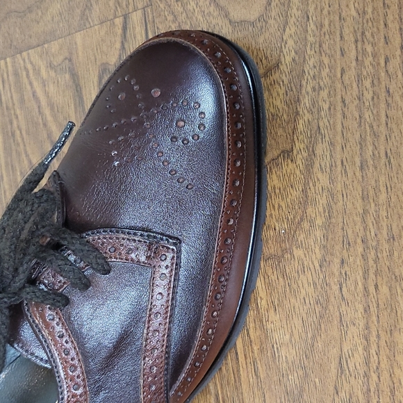 BALLY Wedge Leather Oxford Teo Toned Mahogany/Espresso - Picture 10 of 12